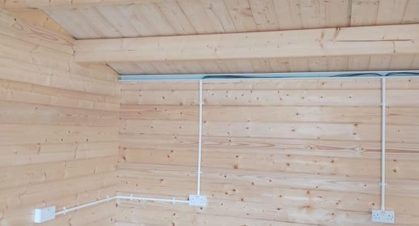 Sockets in summer house in Warrington