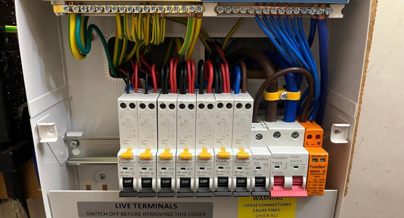 Fusebox electrician in Warrington